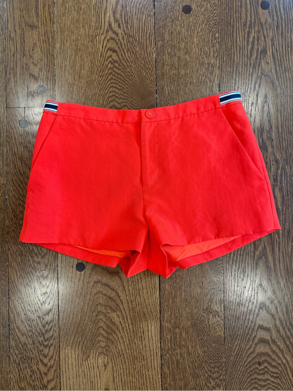 Juicy Couture Coral Orange Y2K Preppy Mini Shorts Size 6